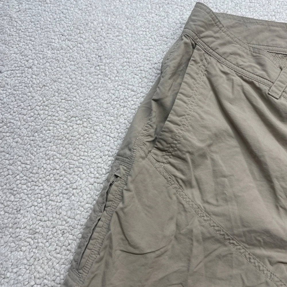 The North Face Shorts Men 38 Khaki Horizon Hiking Ripstop Cargo Pockets 9 Inseam